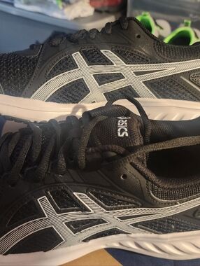 Asics Jolt 2 Black and White Men's Athletic Running Shoes